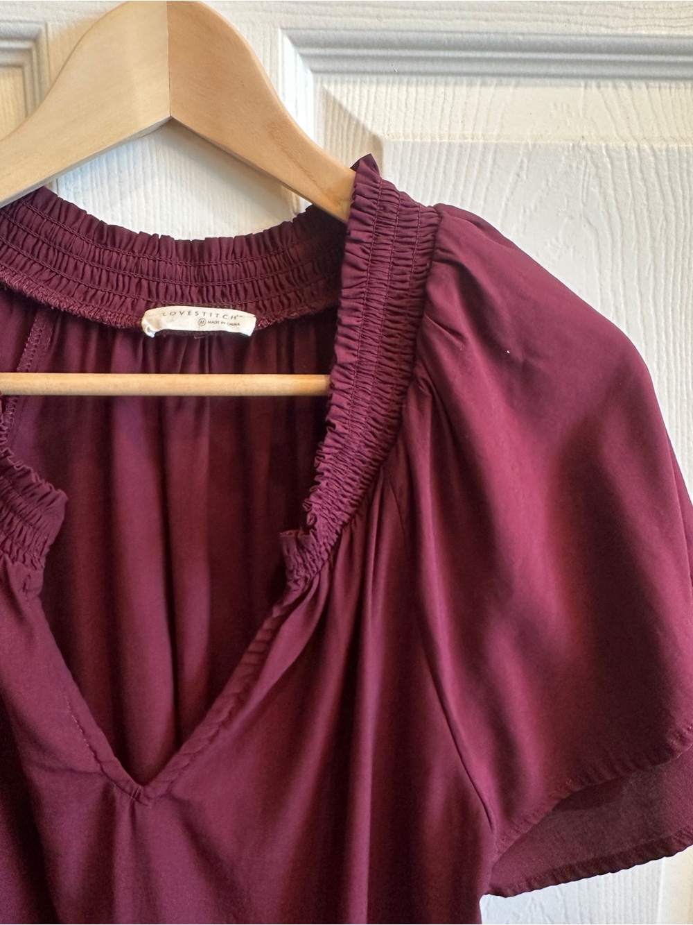 Lovestitch Women's Scarlett Serenade Top - Merlot - Picture 3 of 6